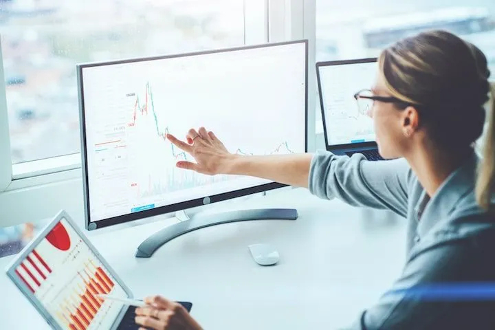woman at computer
